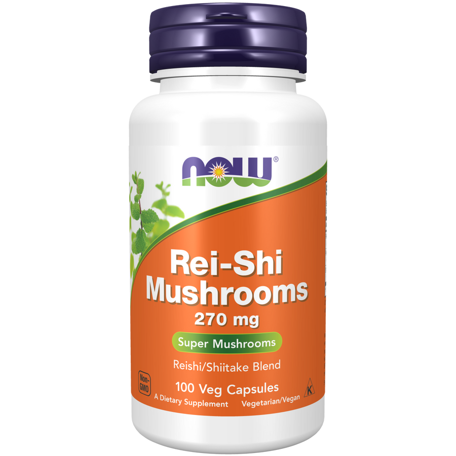 Champiñones Rei-Shi 270 mg (100 Veg Caps) / Rei-Shi Mushrooms 270 mg Veg Caps