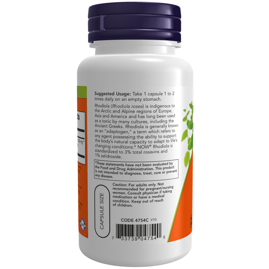 Rodiola (60 VegCaps)/ Rhodiola 500 mg Extract 3%