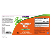 Raíz de valeriana / Valerian Root 500 mg (100 Veg Caps)