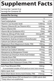 Electrolyte Stamina Power Pak 1200mg Vitamina C - Citrus (Sin Azúcar) (30 pack/0.18oz)