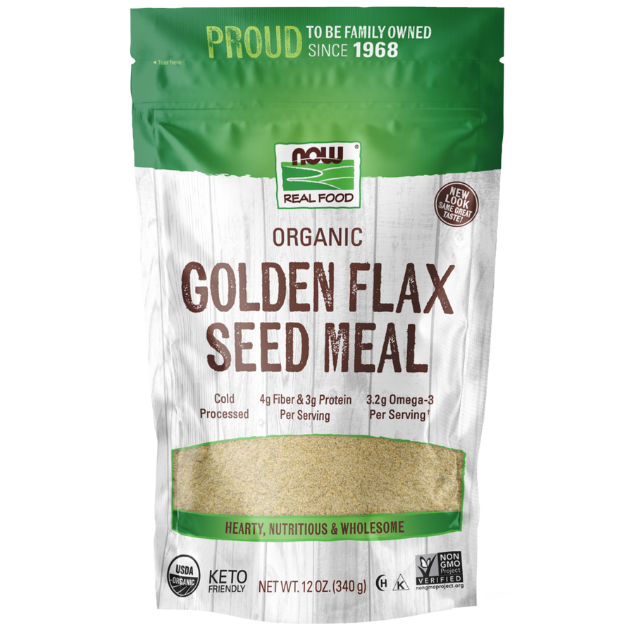 Semillas de Lino Dorado en polvo, Orgánica (12oz) /Golden Flax Seed Meal, Organic