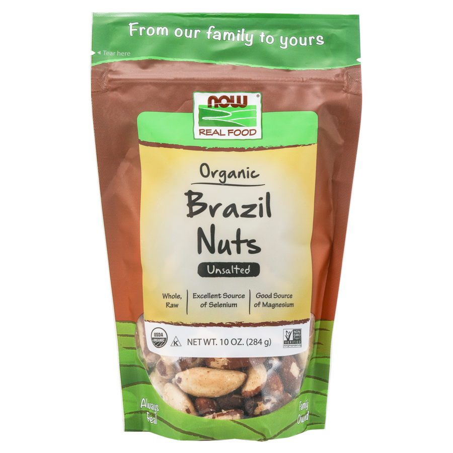 Nueces de Brasil, Orgánicas, Crudas y Sin Sal (10oz) /Brazil Nuts, Organic, Raw & Unsalted