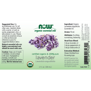 Aceite de Lavanda Orgánico (1 fl. oz)/ Lavender Oil, Organic