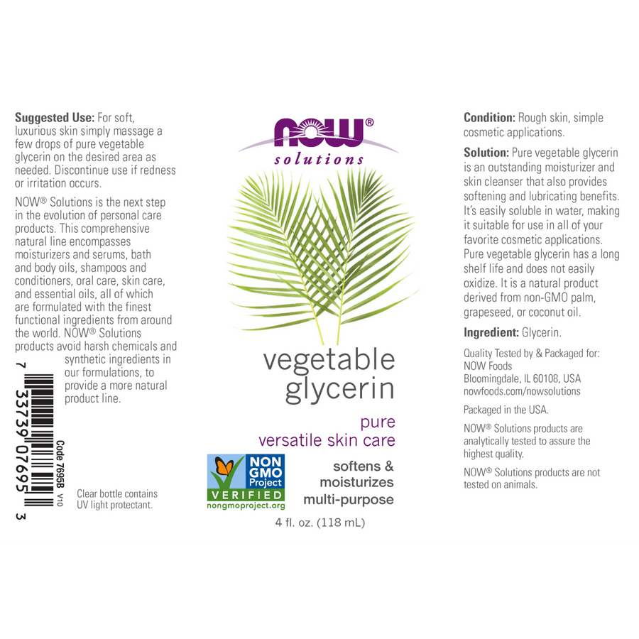 Glicerina vegetal (4 fl. onz)/ Vegetable Glycerin