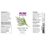 Mezcla de Aceite de Lavanda y Árbol de Té (1 fl. oz)/ Lavender & Tea Tree Oil Blend