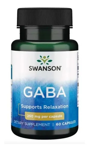 Swanson Premium Ácido gamma aminobutírico GABA 250mg 60 caps