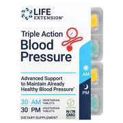 Triple Acción para la Presión Arterial AM,PM (60 veg tabs) /Triple Action Blood Pressure AM, PM
