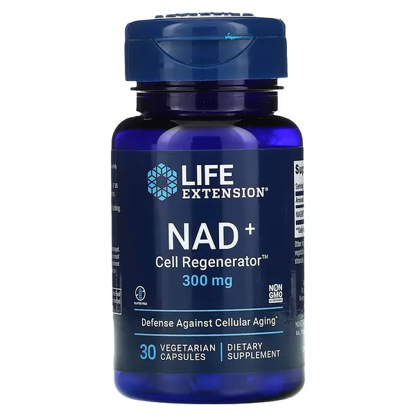 NAD+ Regenerador Celular 300 mg (30 veg caps)/ NAD+ Cell Regenerator 300mg
