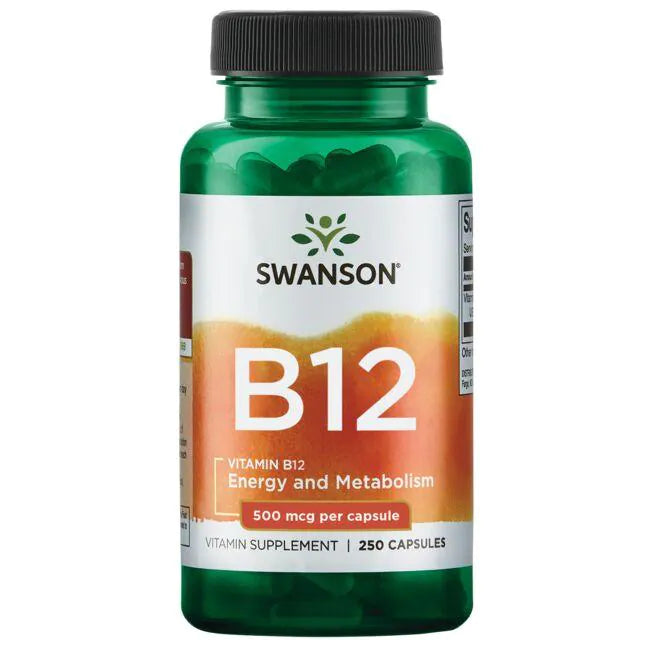 Vitamina B12 (cianocobalamina) 500mcg (250 caps)