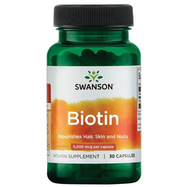 Swanson Premium - Biotina 5000mcg 30capsulas