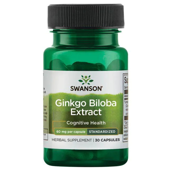 Swanson Premium - Extracto de Ginkgo Biloba 60mg 30caps