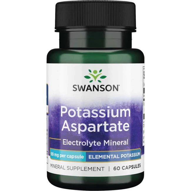 Aspartato de potasio 99 mg (60 caps) / Potassium Aspartate 99 mg (60 caps)