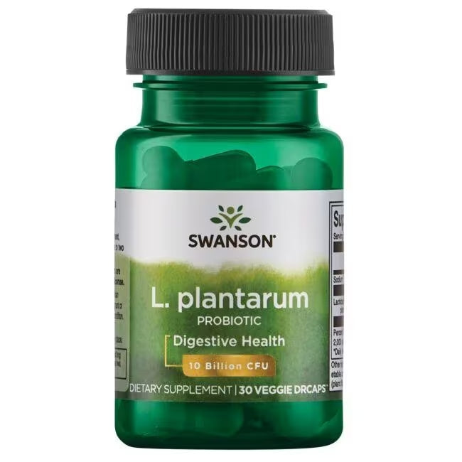 Swanson Probiotics - Refuerzo interior para intestinos de L. plantarum 10Billon CFU 30DRcaps