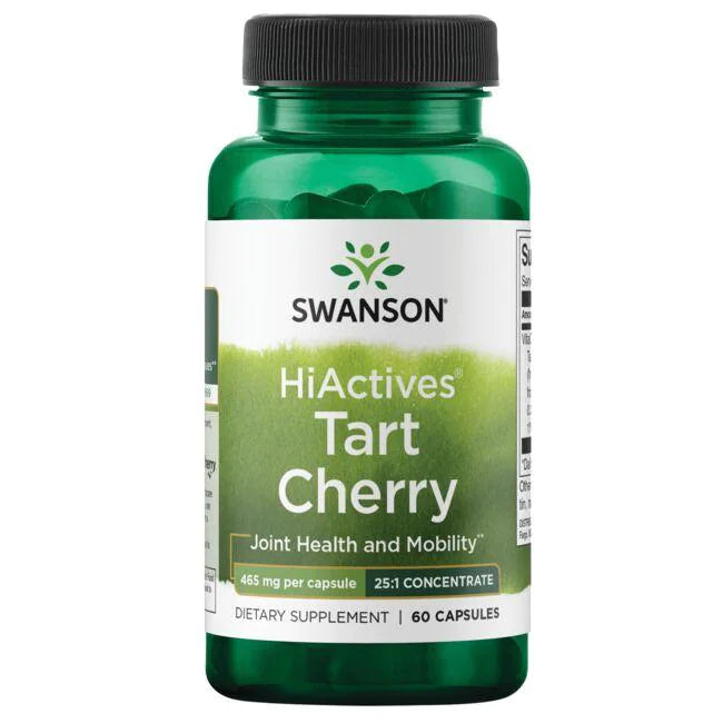 HiActives, Flavonoides de cereza agria 465mg (60 caps) Antioxidante potente / HiActives Tart Cherry 465mg (60 caps)