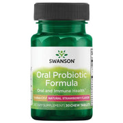 Fórmula Probiótico Oral-Sabor Natural a Fresa (30 tab masticables)/ Oral Probiotic Formula-Natural Strawberry Flavor (30 chew tab)