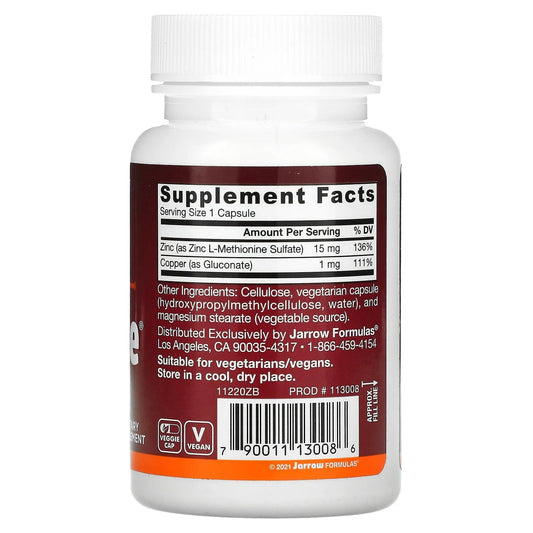 Zinc Balance, Suplemento alimentario 15mg (100 vcaps)
