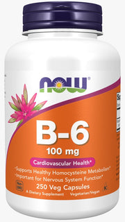 Vitamina B-6 100 mg250 Cápsulas