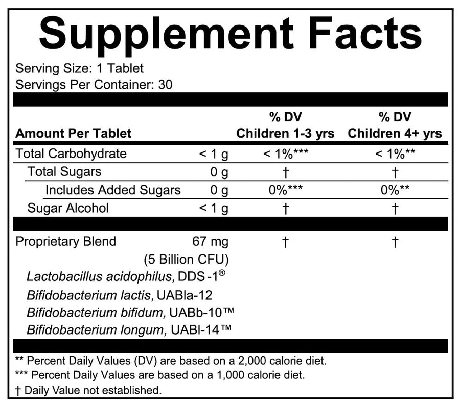 ChildBiotics Apoyo inmunológico y digestivo (30 tab masticables)/ ChildBiotics Immune & Digestive Support (30 Chewable Tablets)