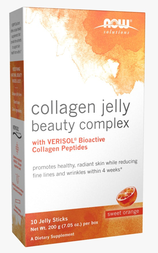 Colageno COMPLEJO, barras de gelatina de naranja dulce / collagen jelly beauty complex