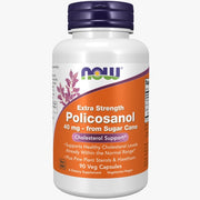 Policosanol, cápsulas vegetales extra fuertes de 40 mg / extra strength policosanol 40mg from sugar cane cholesterol support