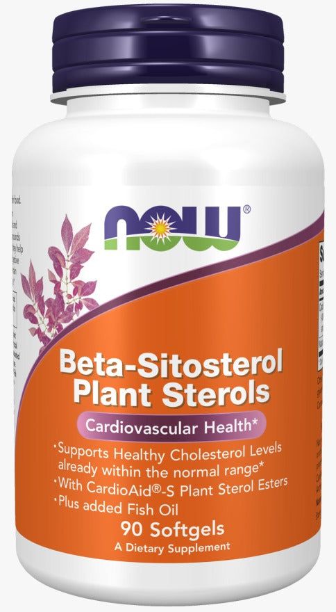 Cápsulas blandas de esteroles vegetales de beta-sitosterol (90 caps bandas) /  Beta-Sitosterol Plant Sterols Softgels (90 softgels)