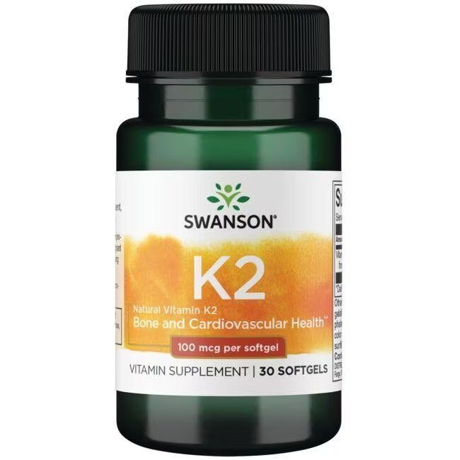 Vitamina K-2 natural de alta potencia 100mcg (30 caps blandas) / Natural vitamin k2 100mcg (30 softgel)