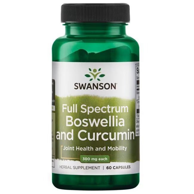 Boswellia de espectro completo y curcumina 300 mg (60 caps) / Full Spectrum Boswellia and Curcumin 300 mg (60 caps)