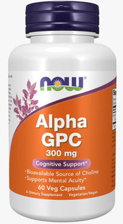 Alpha GPC 300 mg (60 vpas) NOW