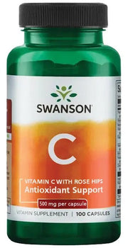 Vitamina C con rosa mosqueta 500 mg (100 caps) / Vitamin C with Rose Hips 500 mg (100 caps)