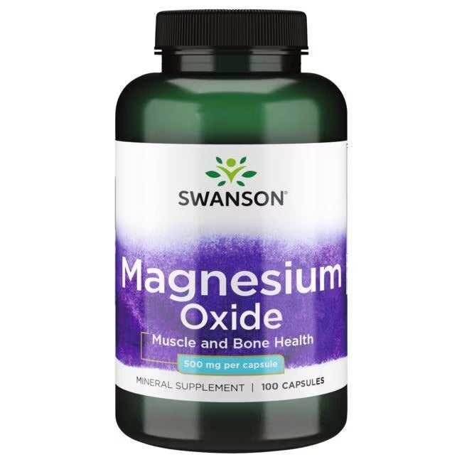 Óxido de magnesio 500 mg (100 caps) / Magnesium Oxide 500 mg (100 caps)