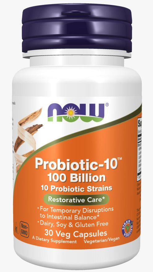 Probiotic-10™ 100 mil millones cápsulas vegetales / Probiotic-10™ 100 Billion Veg Capsules