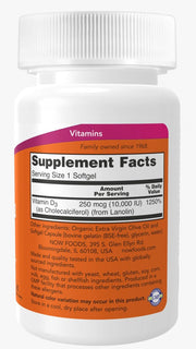 Vitamina D-3 10.000 UI (240 Cápsulas blandas) / Vitamin D-3 10.000 IU (240 softgels)