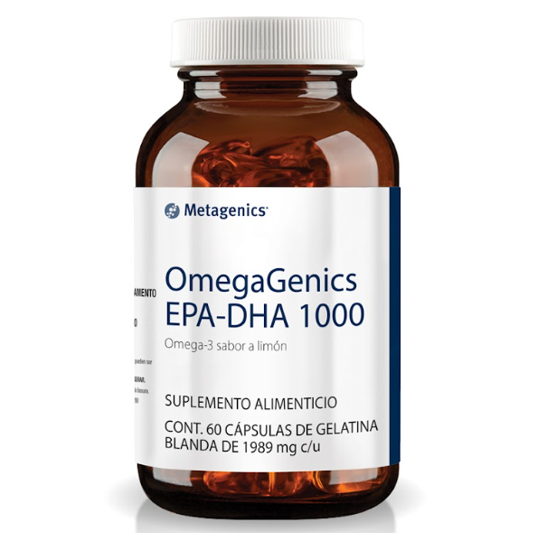 OmegaGenics EPA-DHA 1000 - 1,989mg - 60 Cápsulas Blandas