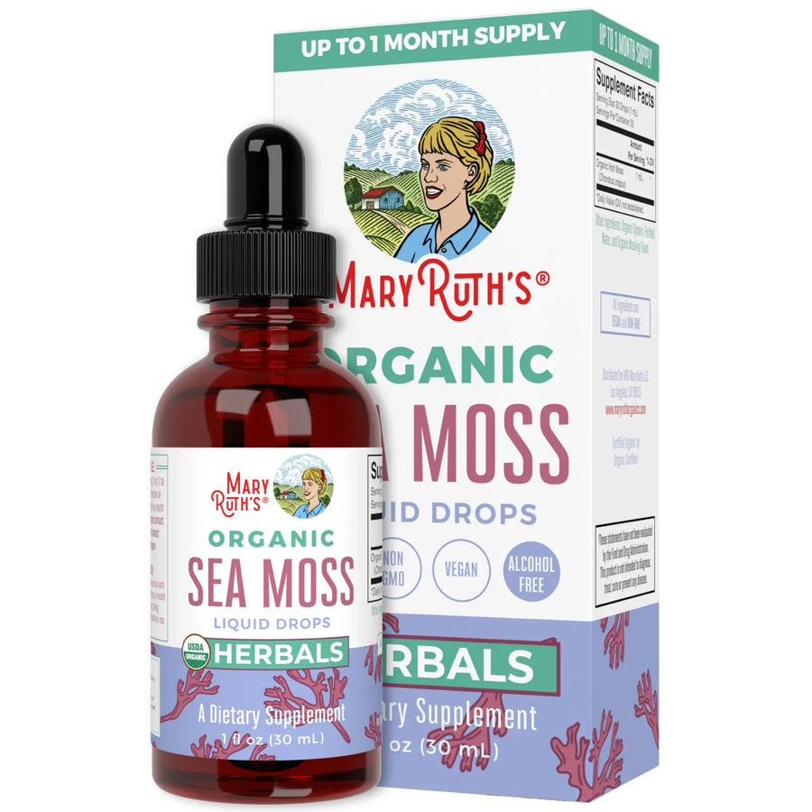 Gotas Líquidas de Musgo Marino Orgánico (30ml) / Sea Moss Drops, Org, (1oz)