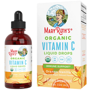 Gotas líquidas de vitamina C orgánica (120ml) / Adult Vitamin C Drops, Orange Vanilla, Org, (4oz)