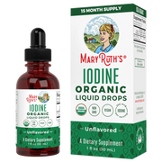 Gotas líquidas de yodo naciente (30ml) / Iodine Drops, Unflavored, Org, 1 oz
